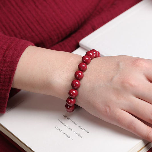 Brand Cinnabar Beads Bracelet Signature Edition Reserve