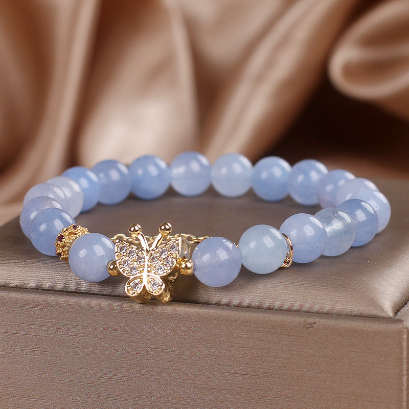 Brand Aquamarine Crystal Bracelet Exclusive Sky Blue