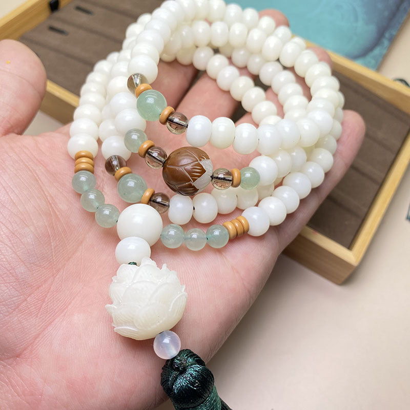 Brand White Jade Bodhi Bracelet Signature Exclusive