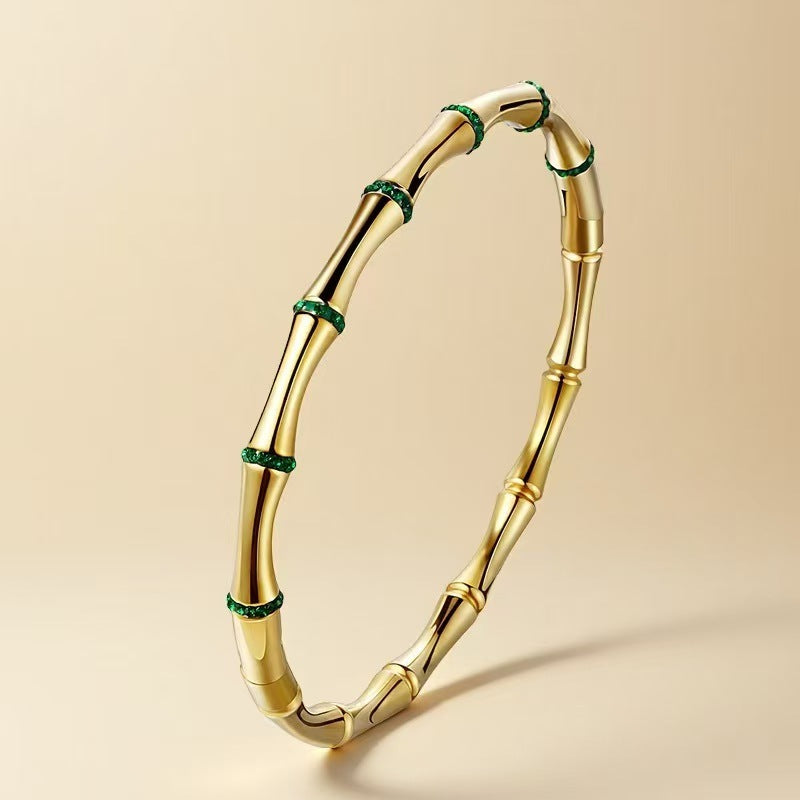 Brand Colorfast Bamboo Bracelet Stainless Steel Limited