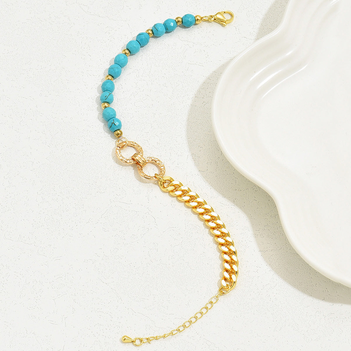 Turquoise Multi Chain Bead Bracelet Elite Collection