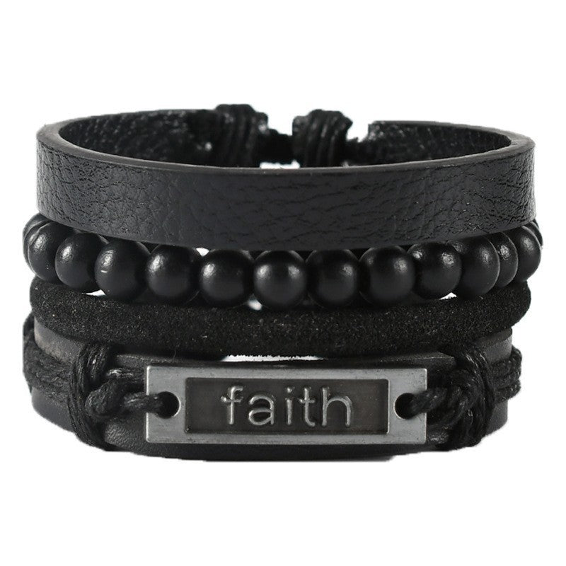Brand Leather Woven Multi Layer Bracelet Elite Limited