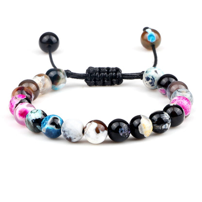 Premium Beaded Bracelet with Two Color Hand Woven for Unisex