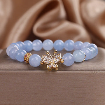 Brand Aquamarine Crystal Bracelet Exclusive Sky Blue