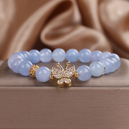 Brand Aquamarine Crystal Bracelet Exclusive Sky Blue