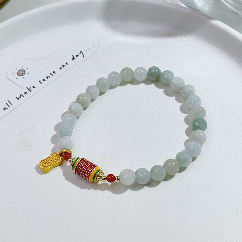 BrandName Natural Jade Bracelet Fortune Blessing Elite