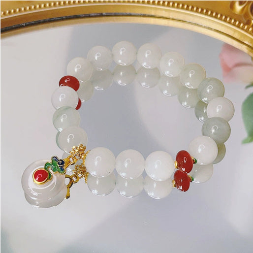 BrandName Natural Jade Bracelet Fortune Blessing Elite