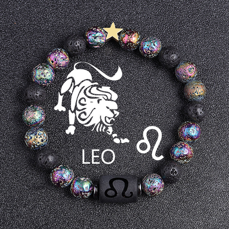 Premium Beaded Bracelet Zodiac Natural Stone Unisex Gift