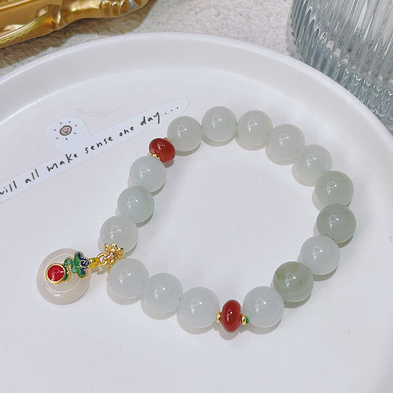 BrandName Natural Jade Bracelet Fortune Blessing Elite